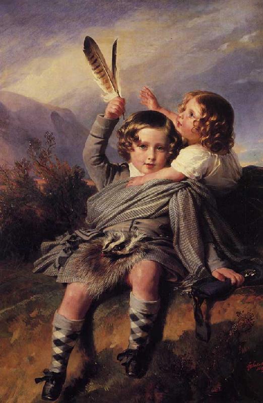 Franz Xaver Winterhalter Prince Alfred and Princess Helena